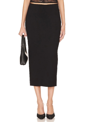 Lovers and Friends Fabienne Midi Skirt in Black. Size L, S, XS, XXS.