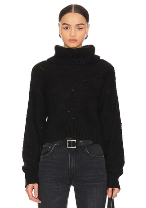 Lovers and Friends Lilah Turtleneck in Black. Size M, S, XL, XS, XXS.