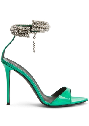 Giuseppe Zanotti Intriigo Bijoux 105mm sandals - Green