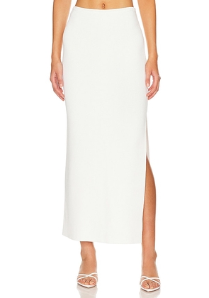 MISHA Catia Midi Skirt in Ivory. Size M, S, XS.