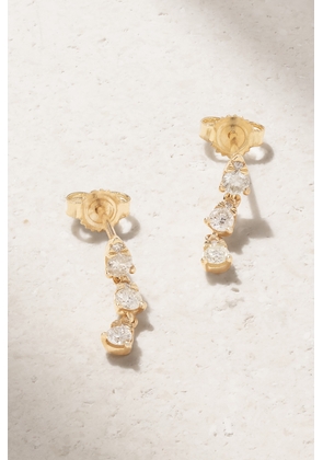 STONE AND STRAND - 10-karat Gold Diamond Earrings - One size