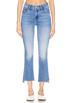 MOTHER The Insider Crop Step Fray in Blue. Size 26, 32.