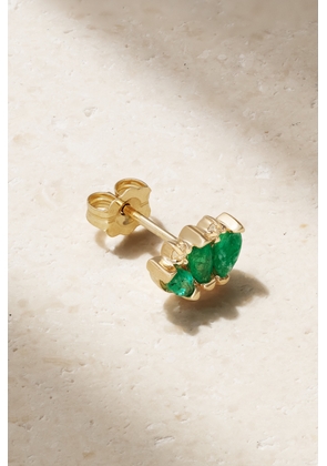 STONE AND STRAND - 10-karat Gold, Emerald And Diamond Single Earring - One size