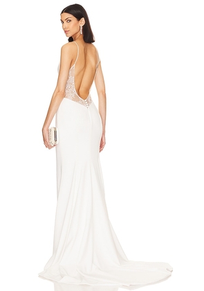 Katie May X Noel And Jean Sophia Gown in Ivory. Size L.