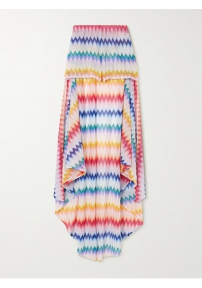Missoni - Mare Asymmetric Metallic Crochet-knit Skirt - Multi - IT36,IT38,IT40,IT42,IT44,IT46,IT48