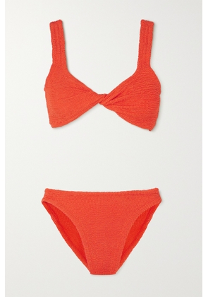 Hunza G - Juno Metallic Seersucker Bikini - Orange - One size