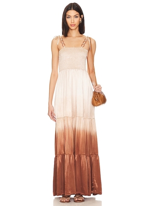 Rays for Days x REVOLVE Eleanor Maxi Dress in Neutral. Size S.