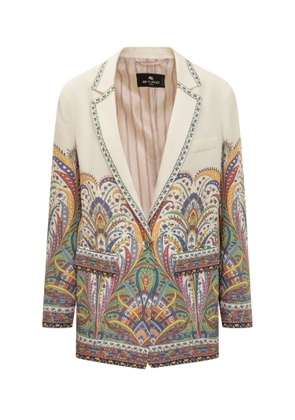 Etro Jacket With Abstract Floral Print