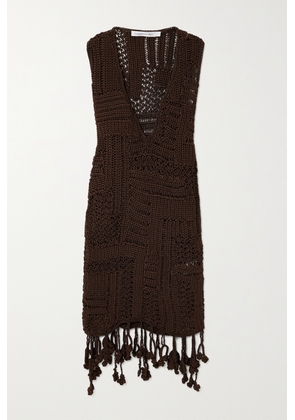 Christopher Esber - Ramener Rope Crocheted Midi Dress - Brown - x small,small,medium,large,x large
