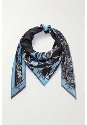 PUCCI - Printed Silk-twill Scarf - Blue - One size