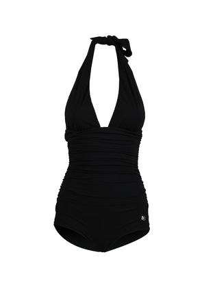 Dolce & Gabbana Black Swimsuit With Wide Neckline