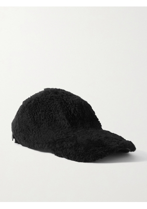 Yves Salomon - Shearling Baseball Cap - Black - One size