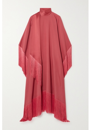 Taller Marmo - Mrs Ross Fringed Crepe Kaftan - Pink - One size