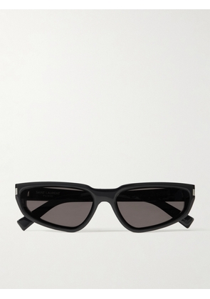 SAINT LAURENT Eyewear - Nova Cat-eye Recycled Acetate Sunglasses - Black - One size