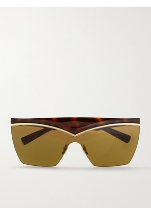 SAINT LAURENT Eyewear - D-frame Gold-tone And Tortoiseshell Acetate Sunglasses - One size