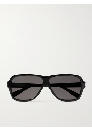 SAINT LAURENT Eyewear - Carolyn Aviator-style Acetate Sunglasses - Black - One size