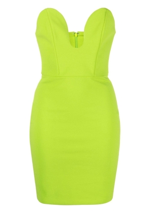 Solace London strapless sweetheart mini dress - Green