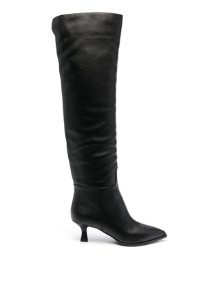 3juin knee-length 65mm heel boots - Black