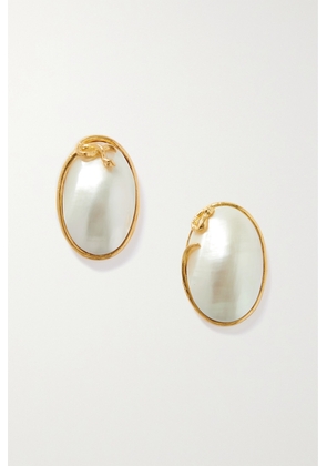 Pacharee - Naga Gold-plated Pearl Earrings - One size
