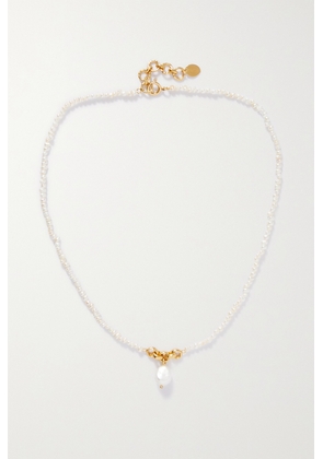 Pacharee - Prado Gold Vermeil Pearl Necklace - White - One size