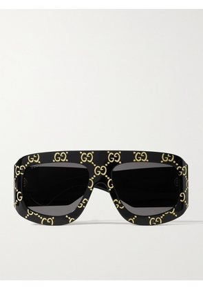 Gucci Eyewear - Oversized D-frame Acetate Sunglasses - Black - One size
