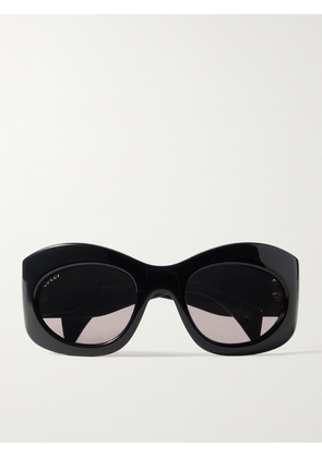 Gucci Eyewear - Oversized Round-frame Acetate Sunglasses - Black - One size