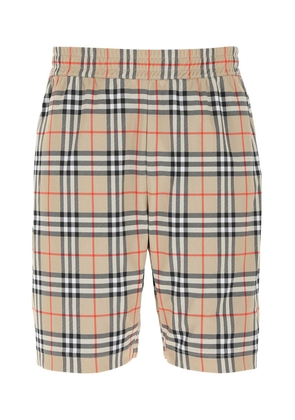 Burberry Embroidered Polyester Bermuda Shorts