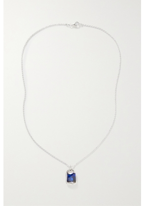 Bleue Burnham - + Net Sustain Rose Recycled Sterling Silver Laboratory-grown Sapphire Necklace - Blue - One size