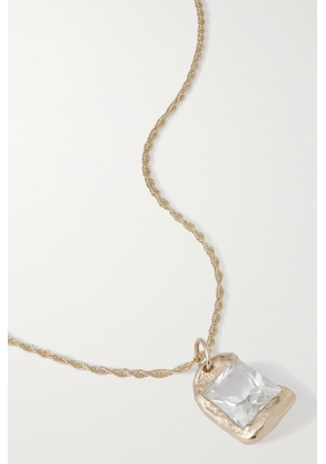 Bleue Burnham - + Net Sustain Rose 9-karat Recycled Gold Laboratory-grown Sapphire Necklace - One size