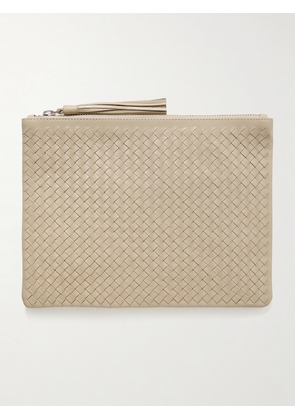Dragon Diffusion - Woven Leather Pouch - Cream - One size