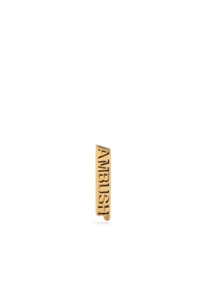 AMBUSH Name Plate single earring - Gold
