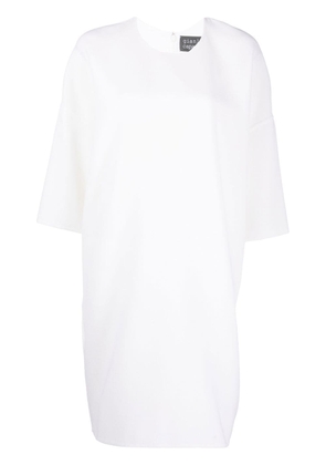 Gianluca Capannolo Anne three-quarter sleeve wool dress - White