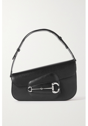 Gucci - 1955 Horsebit-detailed Leather Shoulder Bag - Black - One size