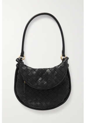 Bottega Veneta - Gemelli Small Intrecciato Leather Shoulder Bag - Black - One size