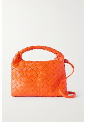 Bottega Veneta - Mini Hop Intrecciato Leather Shoulder Bag - Orange - One size