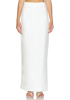 Ronny Kobo Koko Skirt in White. Size M, S, XL, XS.