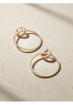 Spinelli Kilcollin - Casseus 18-karat Yellow And Rose Gold Diamond Hoop Earrings - One size