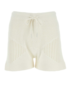 Zimmermann Ivory Crochet Shorts