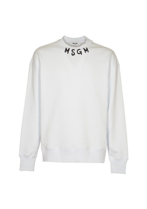 Msgm Logo Neck Sweater