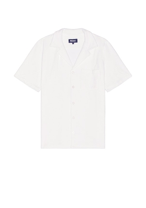 Nikben Terry Bowling Shirt in White. Size M, S, XL/1X.