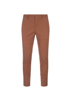 Incotex Brown Tight Fit Trousers