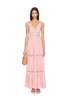 PQ Shea Long Dress in Pink. Size XS-S.