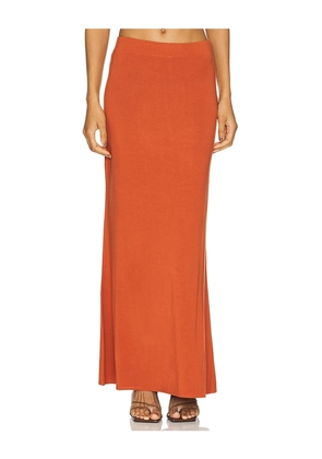Posse Mason Skirt in Burnt Orange. Size S, XL, XS, XXS.