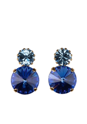 Jennifer Behr Myrla crystal-detail drop earrings - Blue