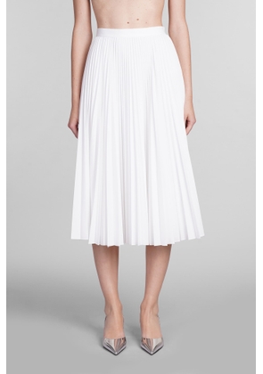 Theory Skirt In White Polyester
