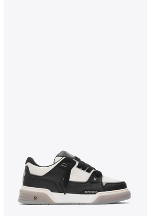 Represent Studio Sneaker Off White And Black Leather Low Chunky Sneaker - Studio Sneaker