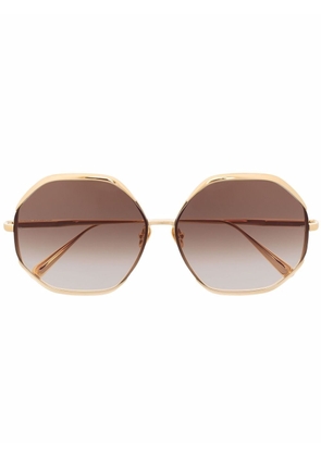 Linda Farrow Camila tinted sunglasses - Gold