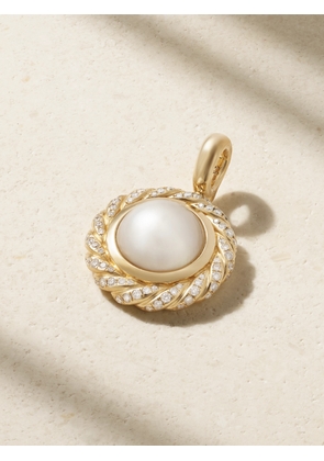 David Yurman - 18-karat Gold, Diamond And Pearl Pendant. - One size