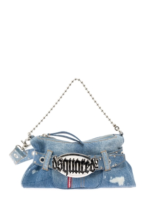 Gothic Light Blue Crossbody Bag With Belt Dsquared2 In Denim Woman