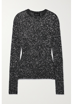 Balenciaga - Sequined Stretch-knit Sweater - Black - XS,S,M,L